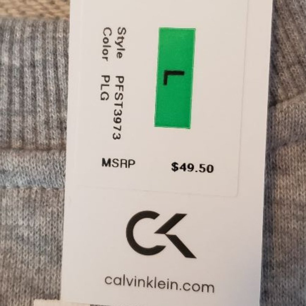 NWT 💕last chance* CK Cropped Sweatshirt L - Picture 3 of 5